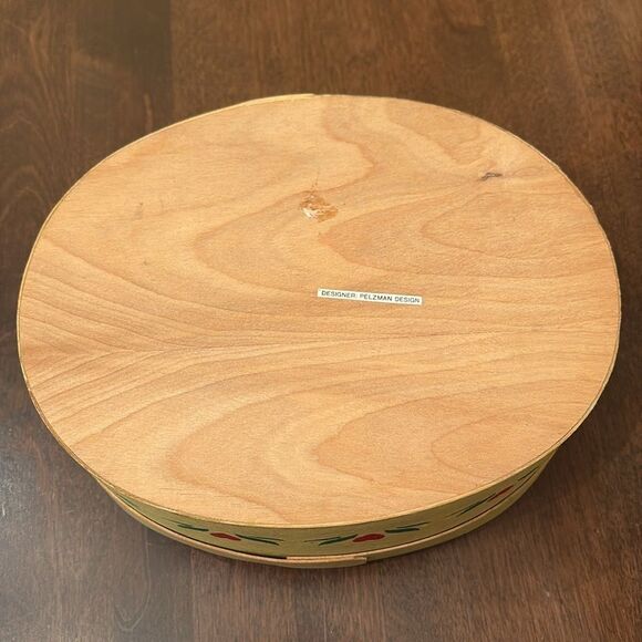 Painted Wooden Box with Fruit Design - Picture 3 of 6